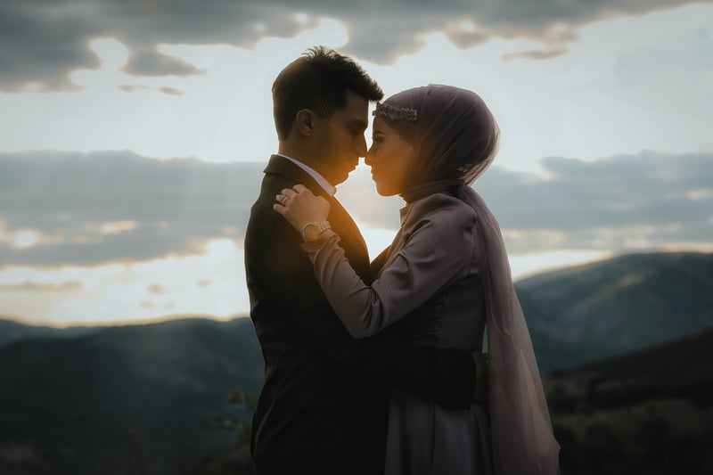 Wedding Couple Under the Stars